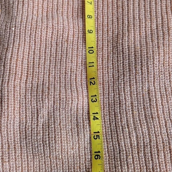 Blank Embellished Open Front Cardigan Cropped Sweater Batwing Sleeve Acorn - S/M - Picture 10 of 11